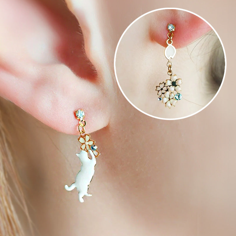Boucles d’Oreilles Japonaises Chat