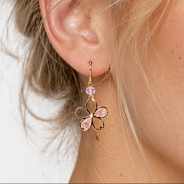 Boucles d’Oreilles Japonaises Fleur de Cerisier