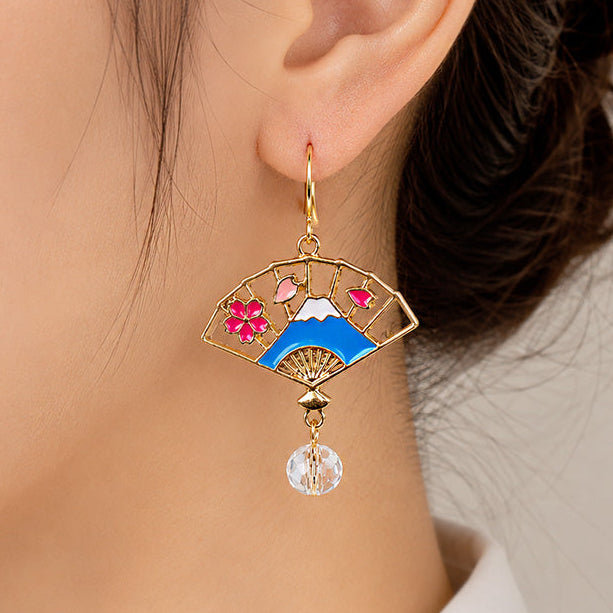 Boucles d’Oreilles Japonaises Fuji Sensu