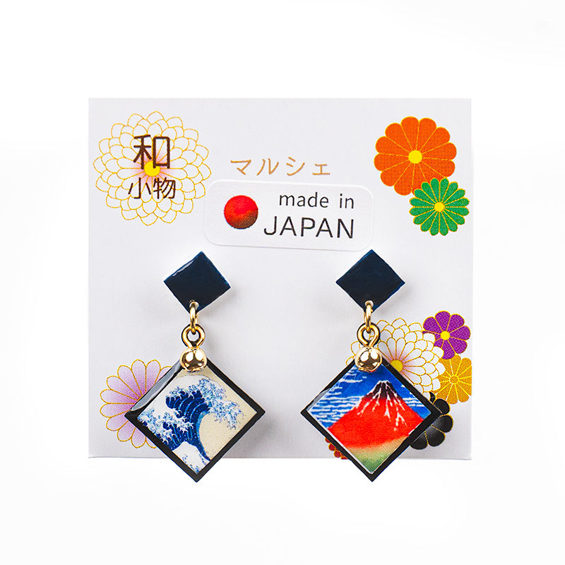 Boucles d’Oreilles Japonaises Hokusai