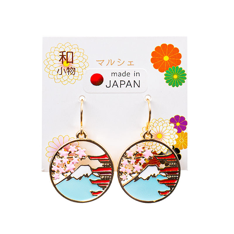 Boucles d’Oreilles Japonaises Pagode & Fuji