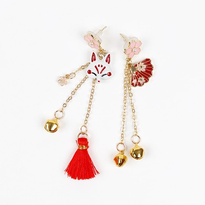 Boucles d’Oreilles Kitsune