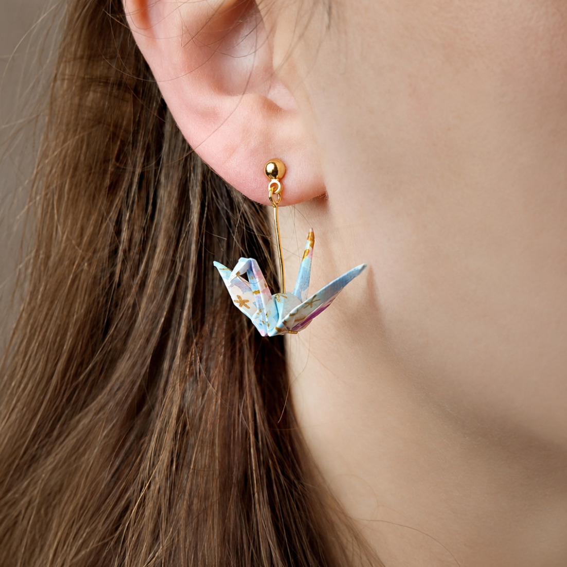 Boucles d’Oreilles Origami