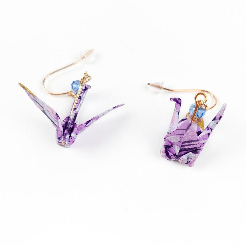 Boucles d’Oreilles Origami Murasaki