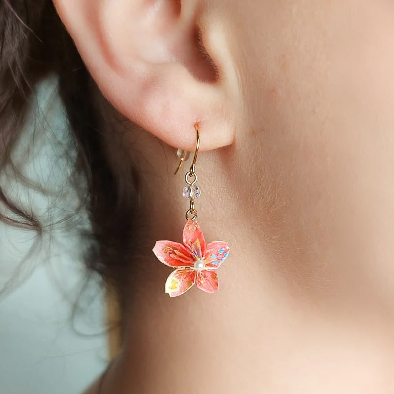 Boucles d’Oreilles Origami Sakura