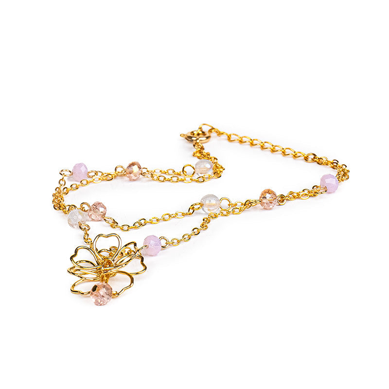 Bracelet Japonais Double Chaîne Sakura
