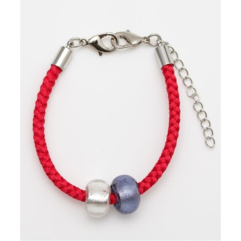 Bracelet Japonais Homme Perles - Rouge