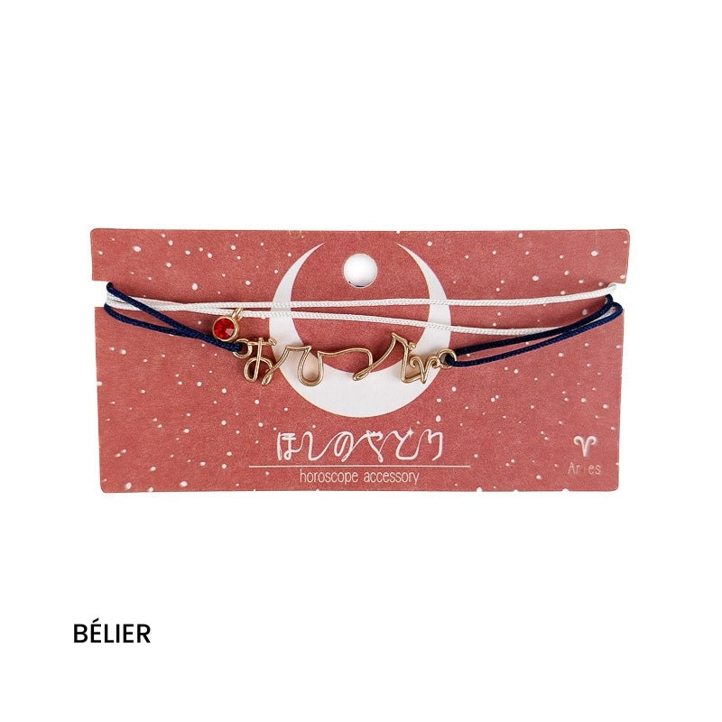 Bracelet Japonais Signe du Zodiaque - Bélier
