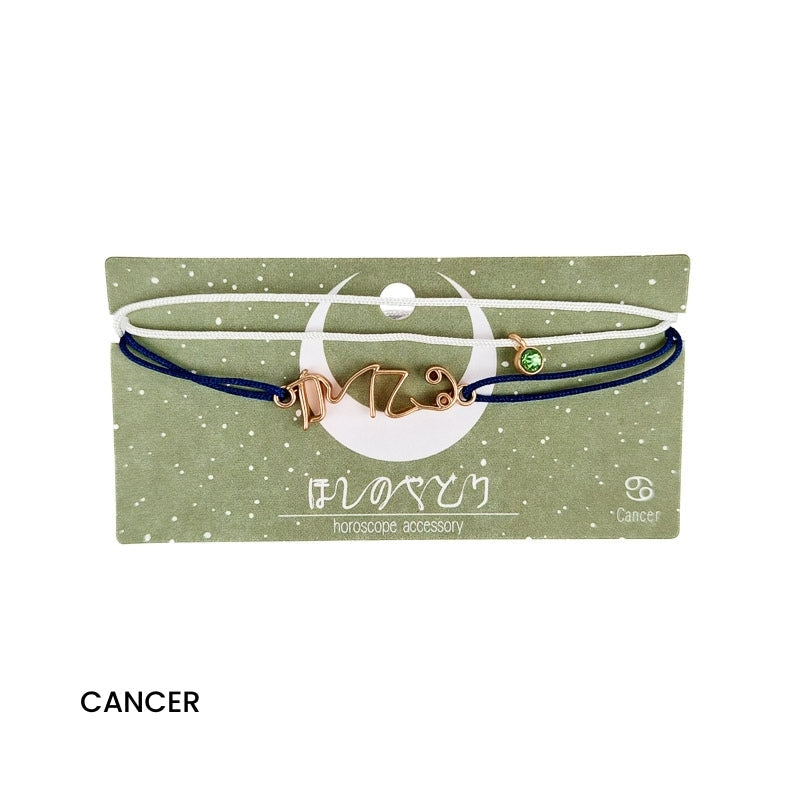 Bracelet Japonais Signe du Zodiaque - Cancer