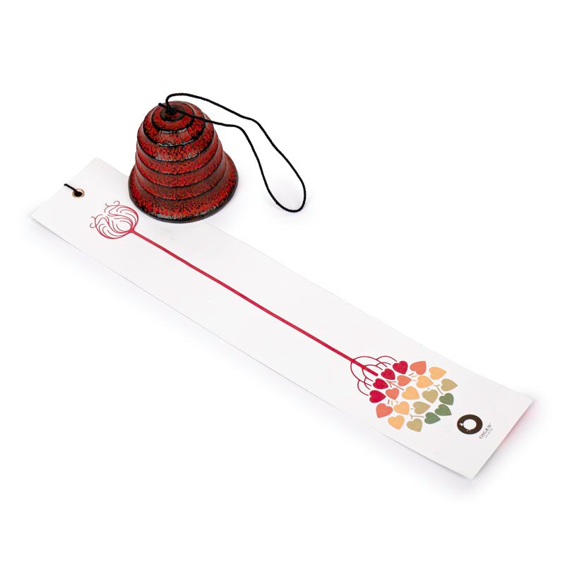 Carillon Japonais Fūrin Hamon Rouge
