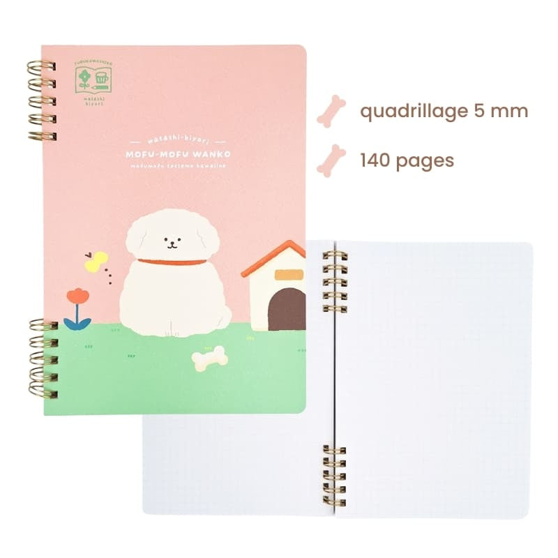 Carnet à Spirales Mofu-Mofu Wanko