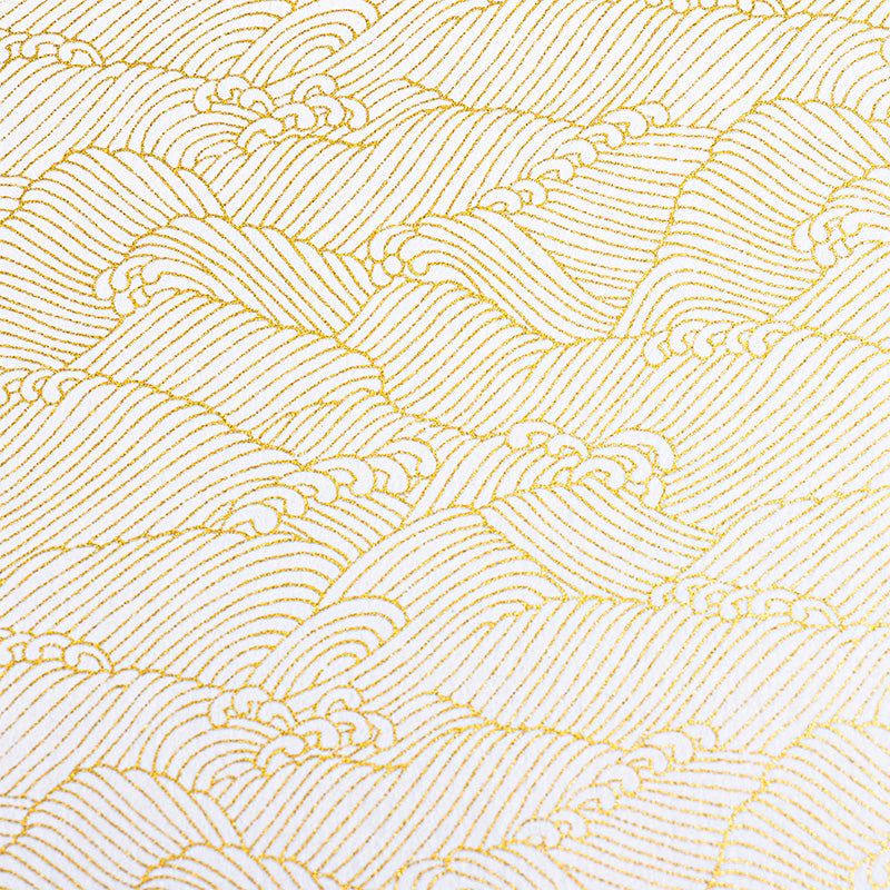 Carnet Japonais Goshuin Mino Washi Blanc Vagues