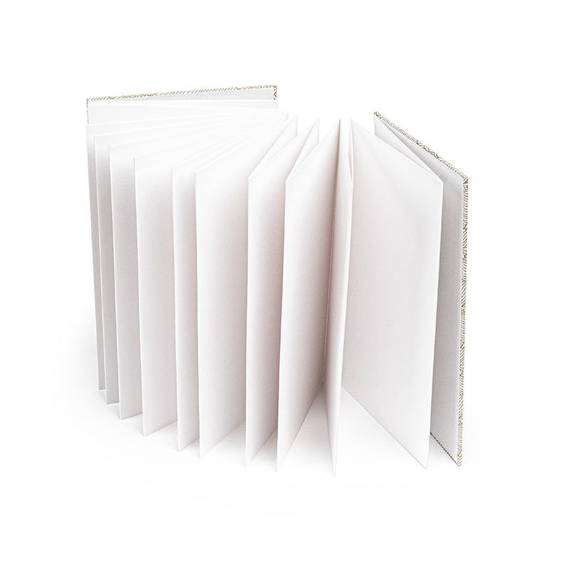 Carnet Japonais Goshuin Mino Washi Noir Vagues