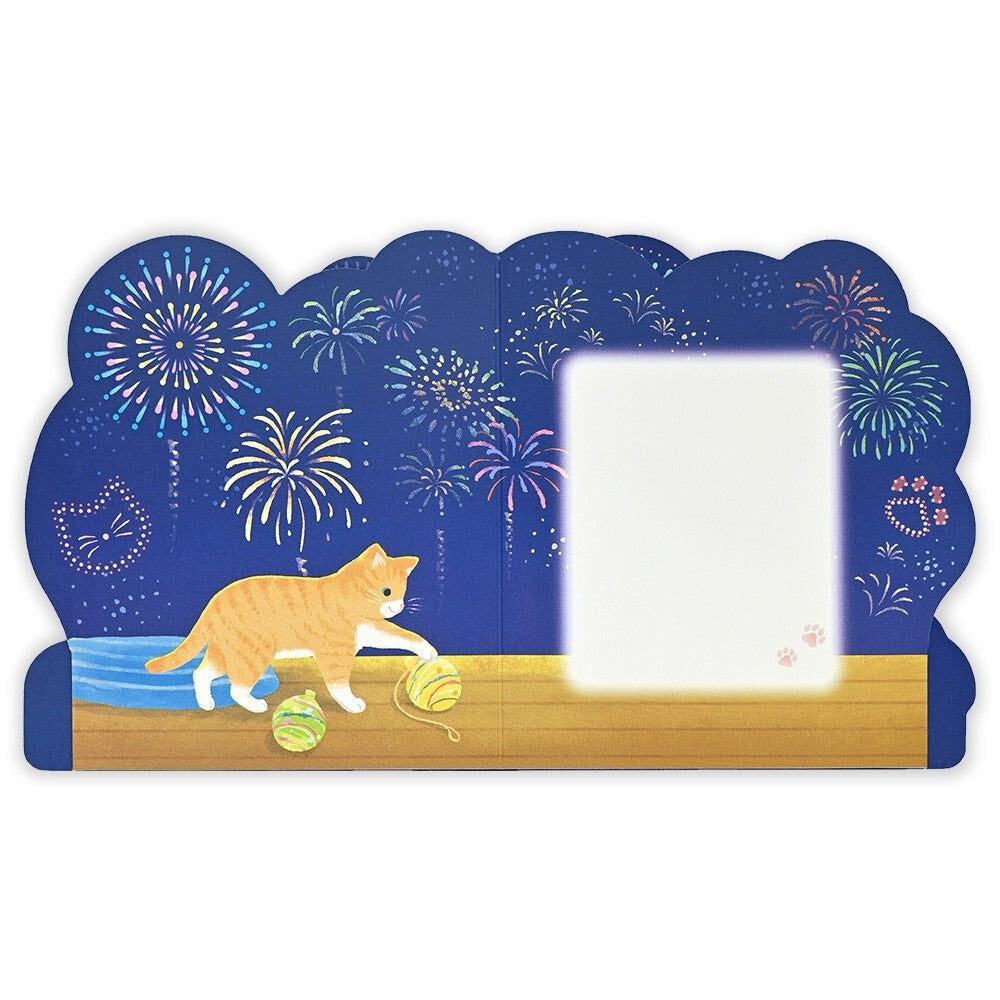 Carte 3D Chats et Feux d’Artifice