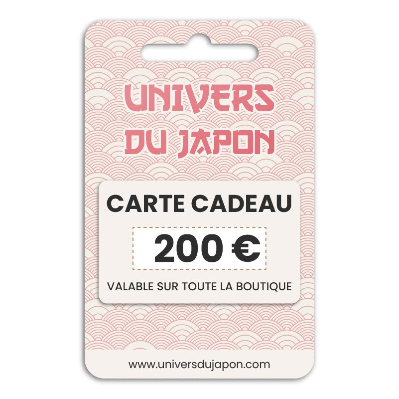 Carte Cadeau Univers du Japon - 200,00 €