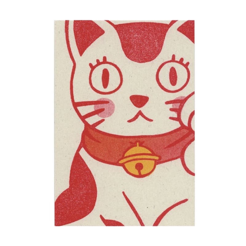 Carte Postale Japonaise Maneki Neko