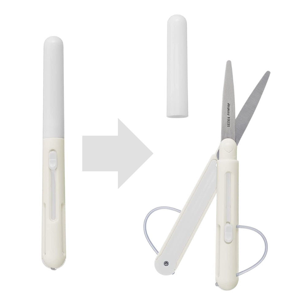 Ciseaux Stylo Rétractables Blanc