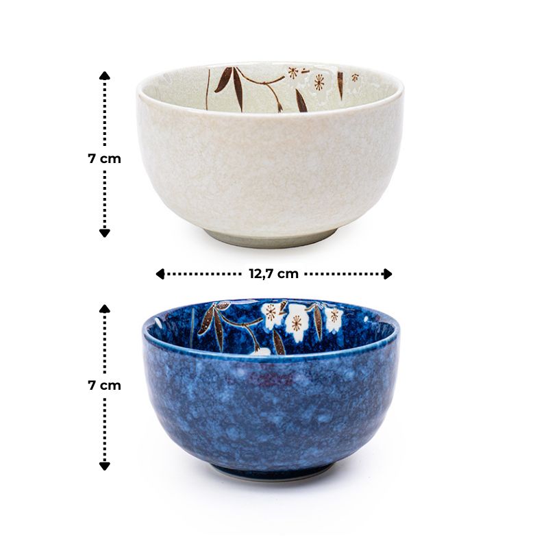 Coffret 2 petits bols Japonais Sakura