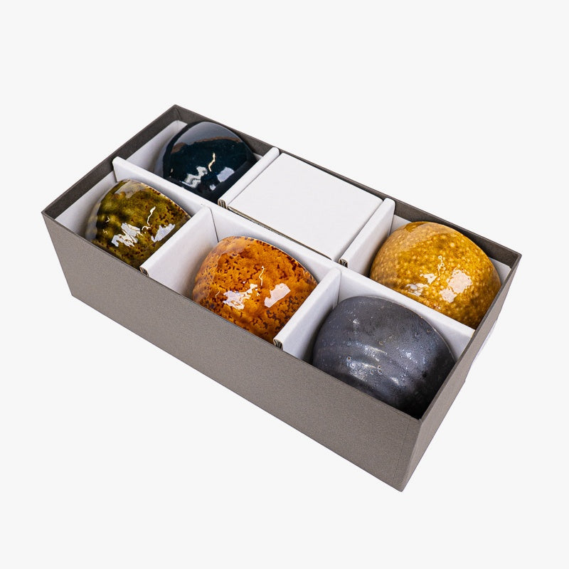 Coffret 5 Tasses Japonaises Hannari