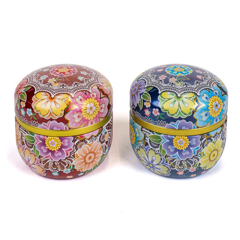 Coffret Deux Boîtes à Thé Fleur Japon