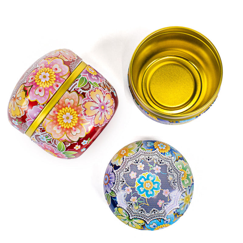 Coffret Deux Boîtes à Thé Fleur Japon