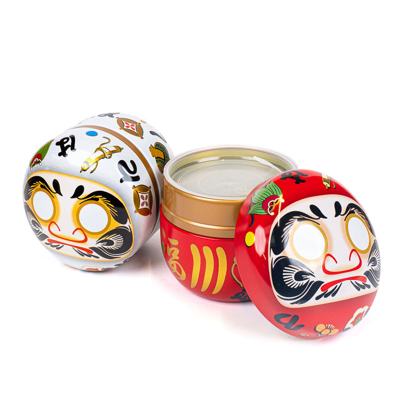 Coffret Deux Boîtes à Thé Métal Daruma