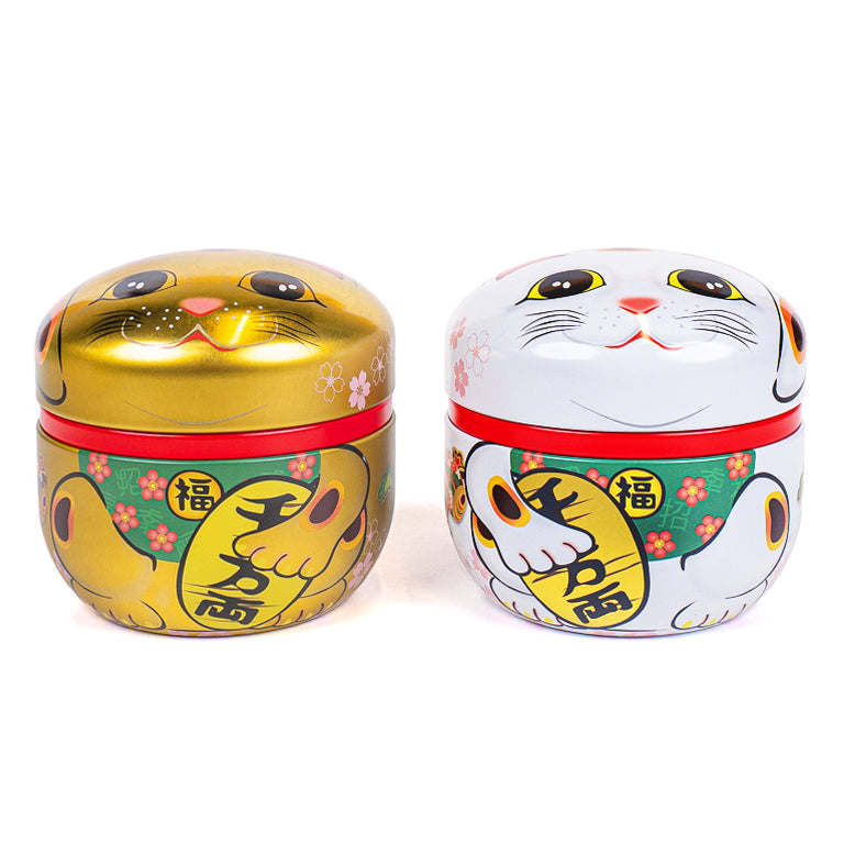 Coffret Deux Boîtes à Thé Métal Maneki Neko