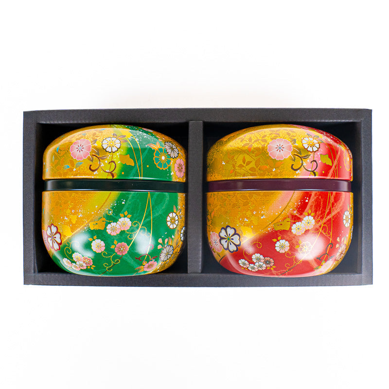 Coffret Deux Boîtes à Thé Rondes