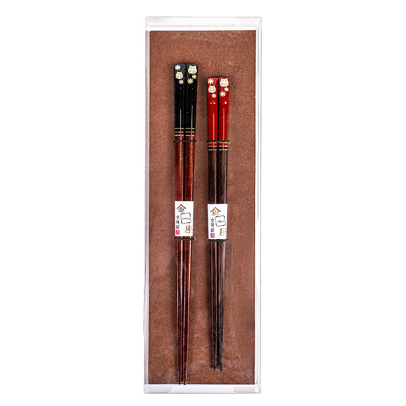 Coffret Duo Baguettes Japonaises Chouette