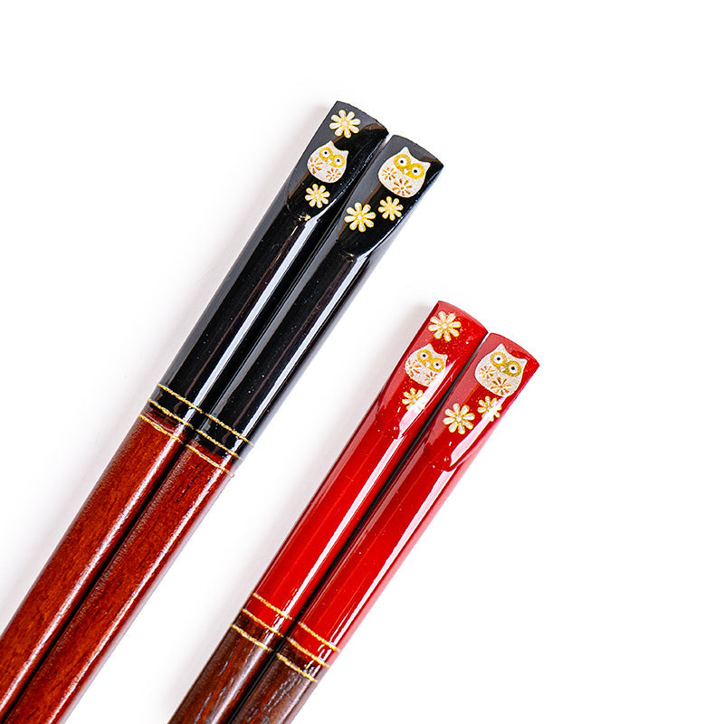 Coffret Duo Baguettes Japonaises Chouette