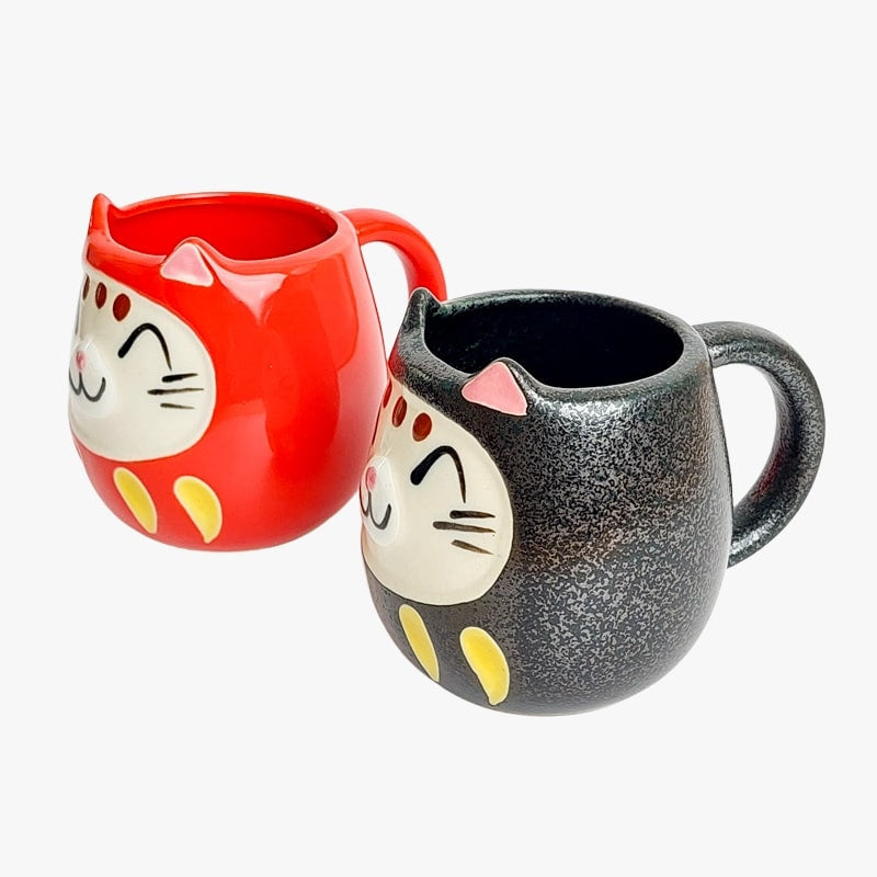 Coffret Mugs Japonais Daruma Cat