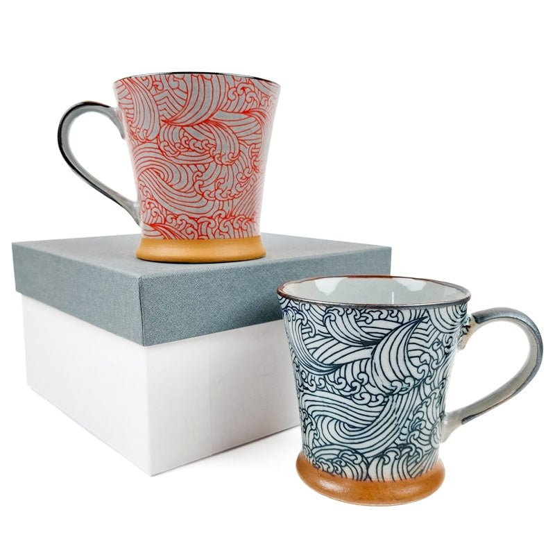 Coffret Mugs Japonais Vague