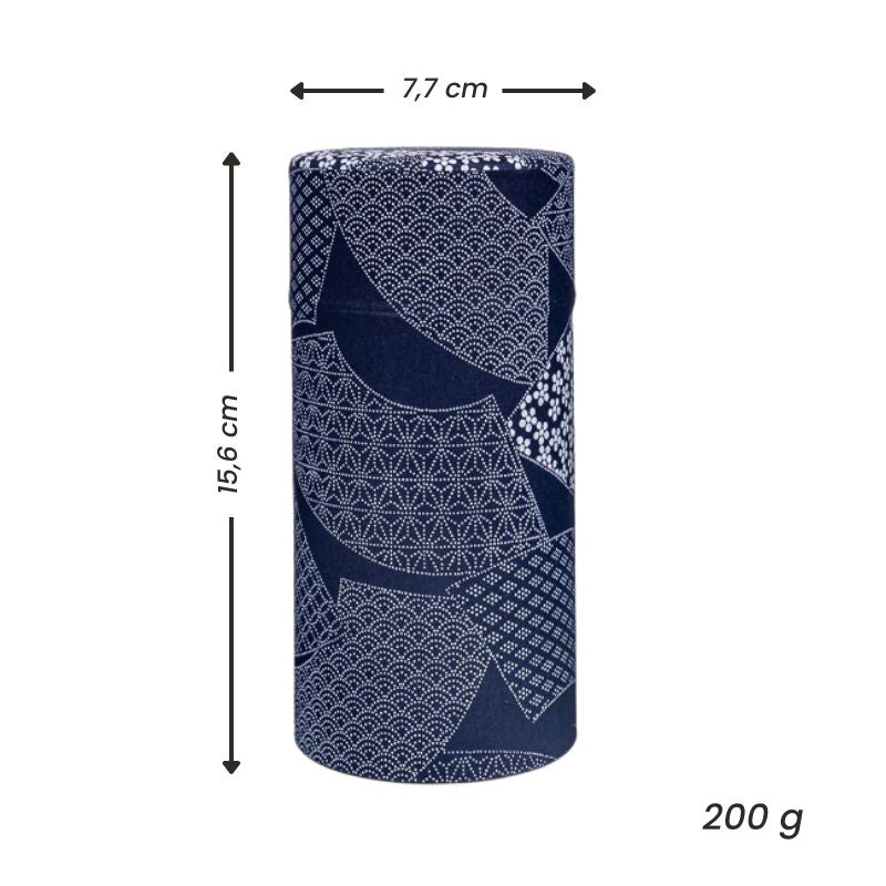 Coffret Trois Boîtes à Thé Japonaises Indigo