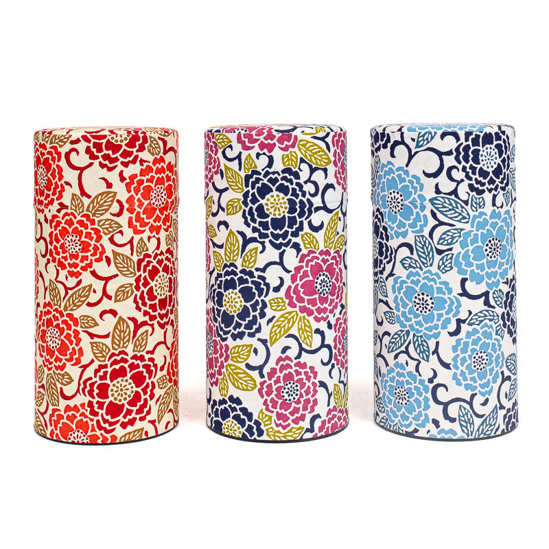 Coffret Trois Boîtes à Thé Washi Fleuri