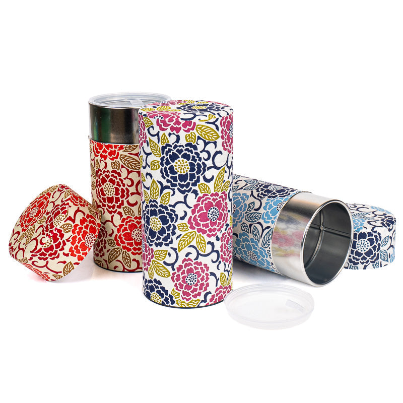 Coffret Trois Boîtes à Thé Washi Fleuri