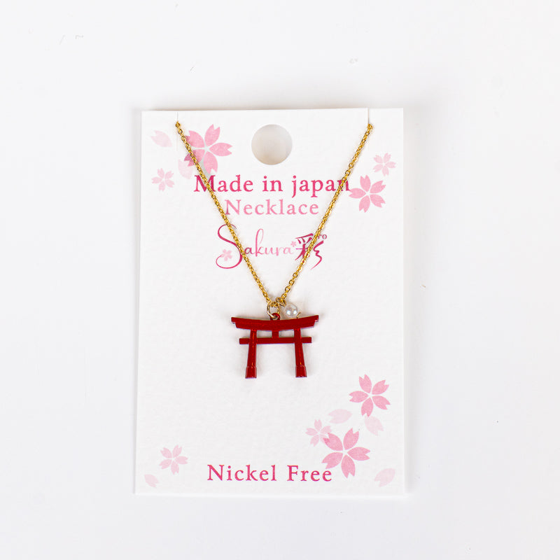 Collier Japonais Pendentif Porte Torii