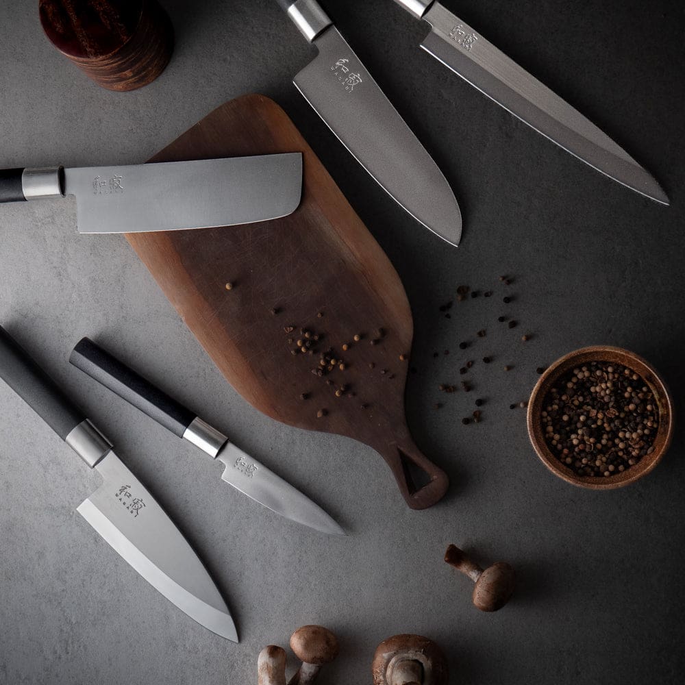 Couteau Santoku Wasabi Black 16,5 cm