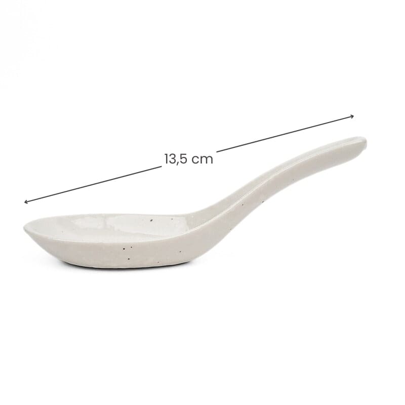 Cuillère à Ramen Porcelaine Kohiki Blanc