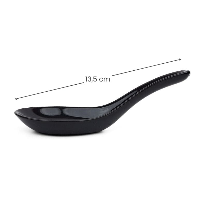 Cuillère à Ramen Porcelaine Noire