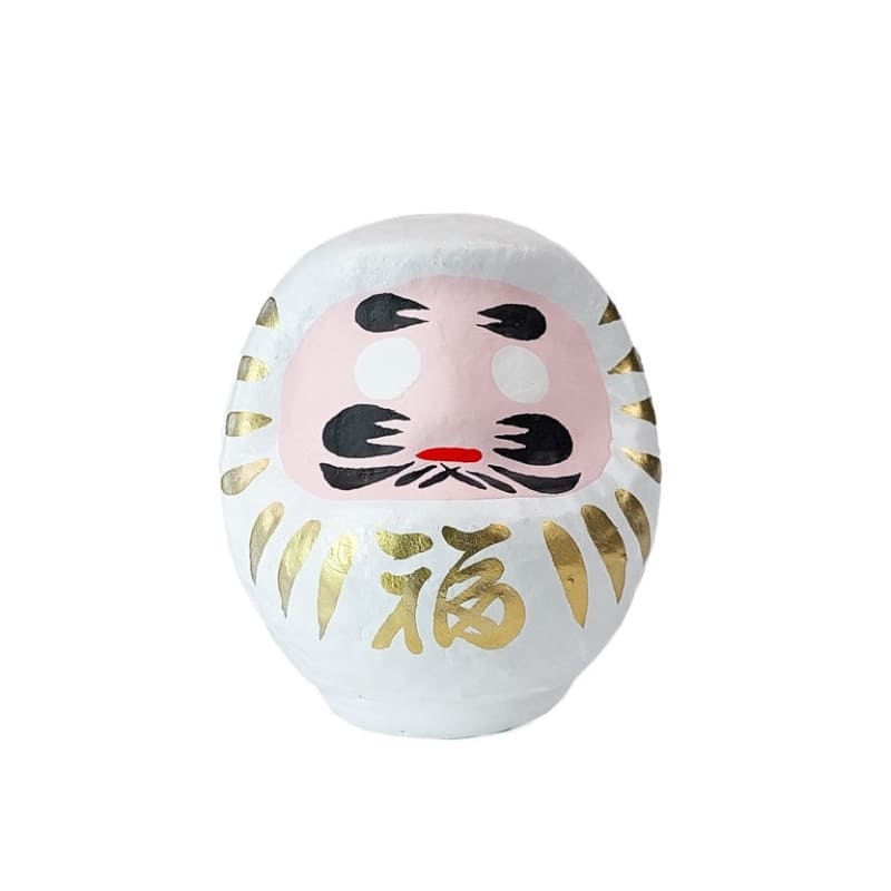 Daruma Japonais Blanc - 4,5 cm
