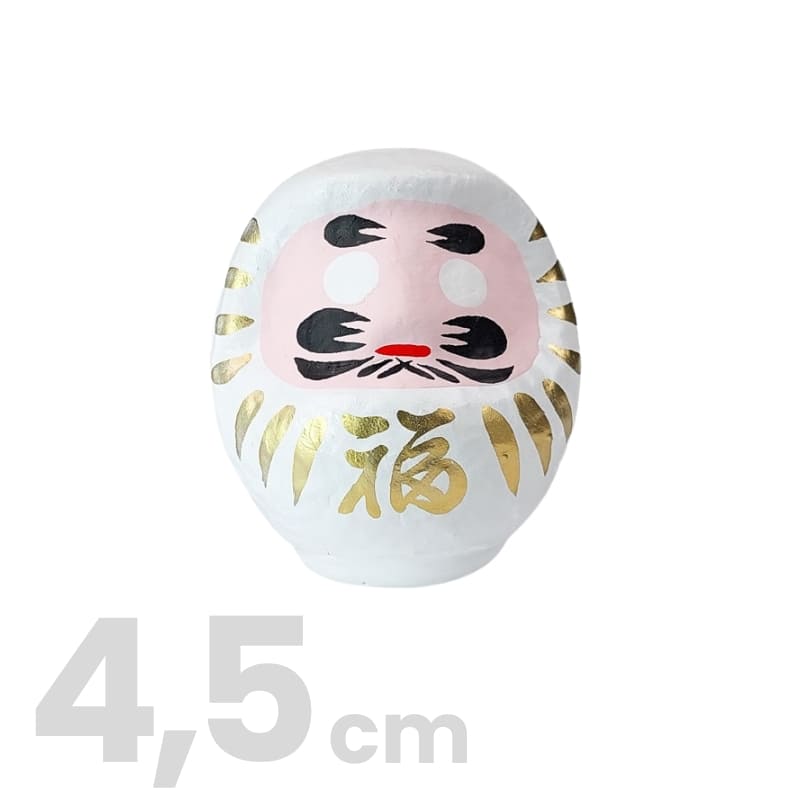 Daruma Japonais Blanc - 4,5 cm