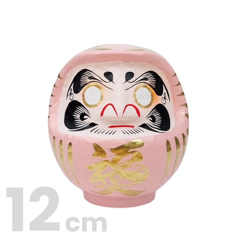Daruma Japonais Rose - 9 à 15 cm - 12 cm