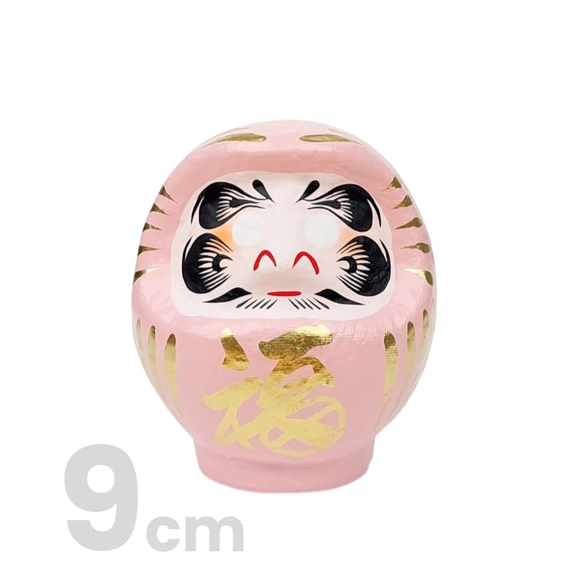 Daruma Japonais Rose - 9 à 15 cm - 9 cm