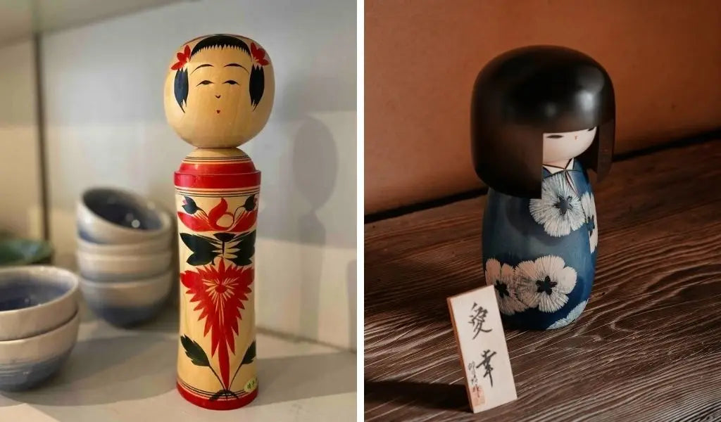 dento kokeshi et shingata kokeshi