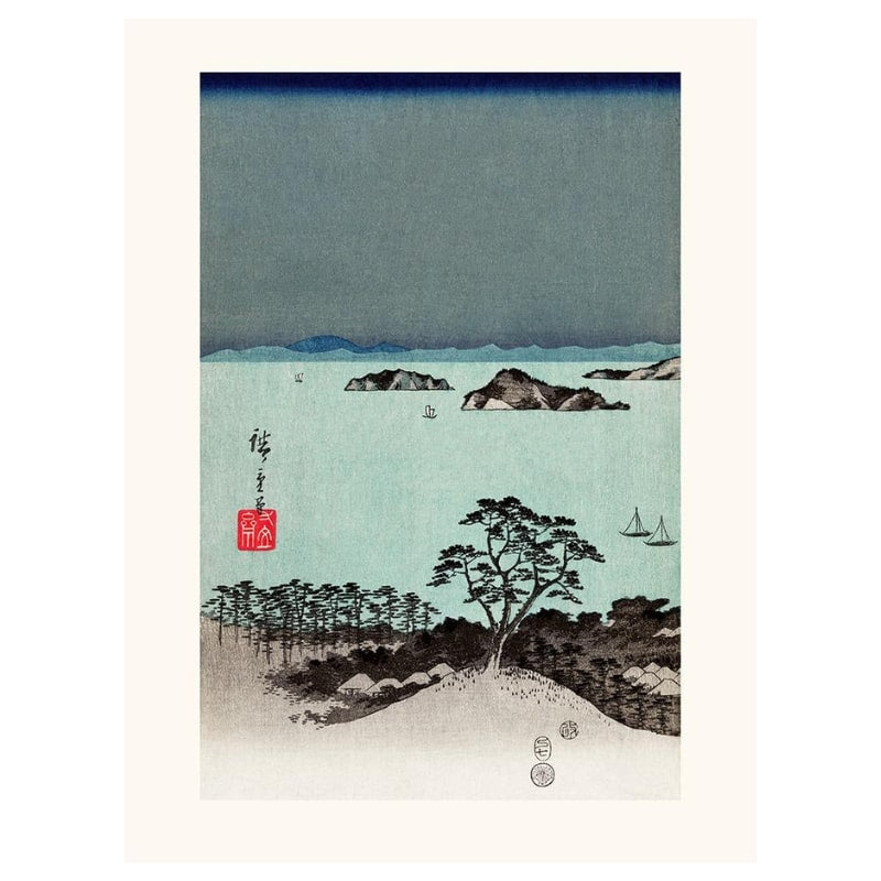 Estampe Japonaise Hiroshige Kanazawa N°1 - A3
