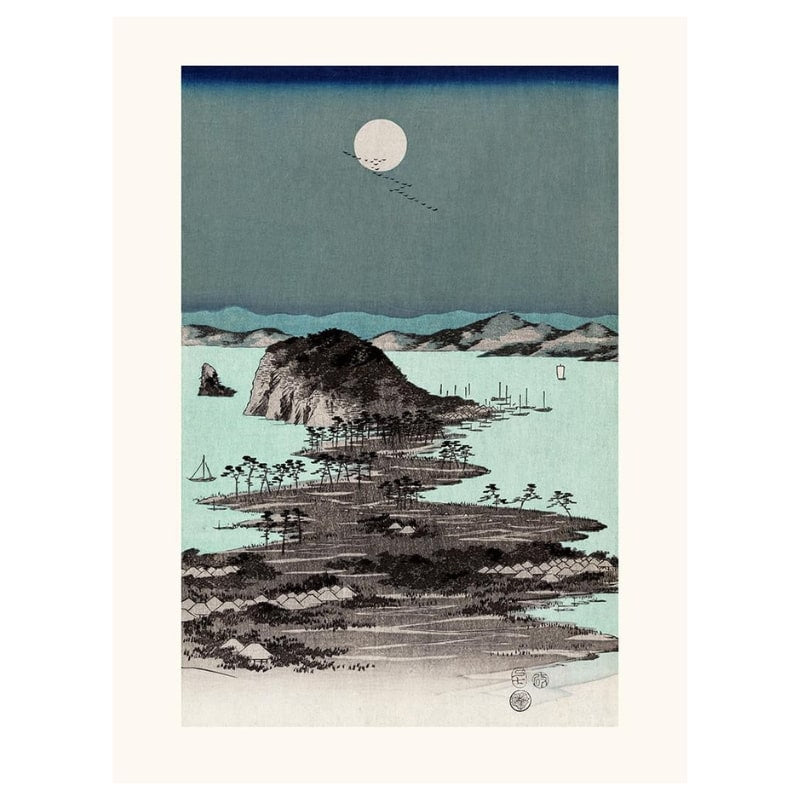 Estampe Japonaise Hiroshige Kanazawa N°2 - A3