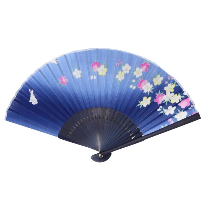 Éventail Japonais Bleu Usagi