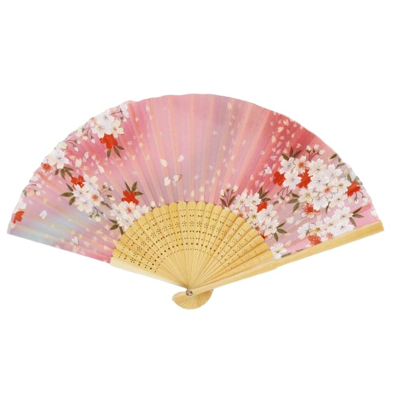 Éventail Japonais Rose Sakura