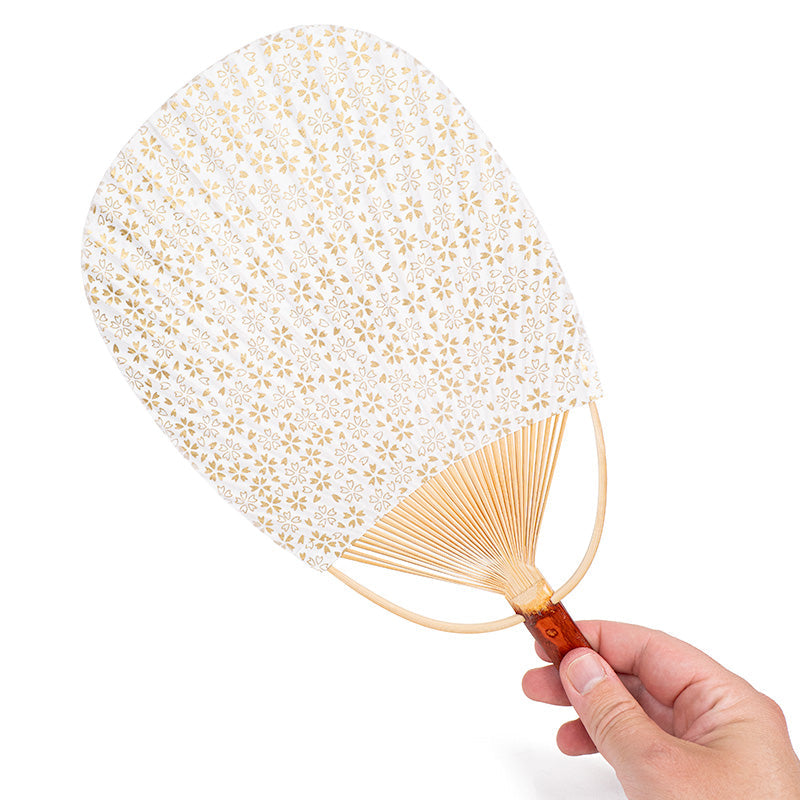 Éventail Japonais Uchiwa Washi Sakura