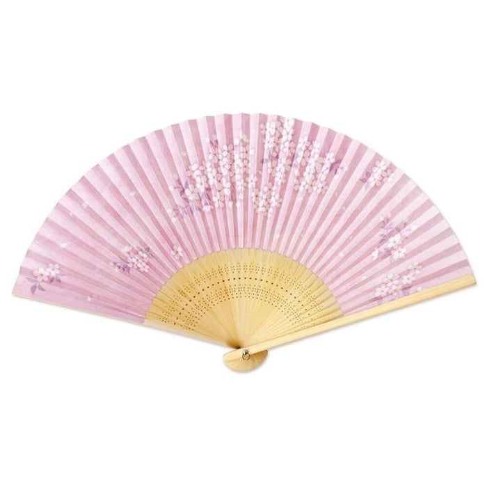 Éventails Japonais Bambou Rose